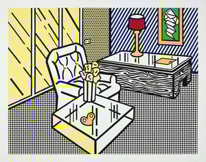 Roy Lichtenstein - The Den (C. 249) , from Interiors