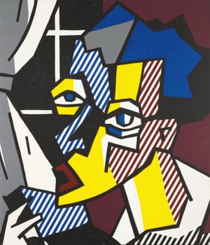 Roy Lichtenstein - The Student (C. 176), from Expressionist Woodcut Series