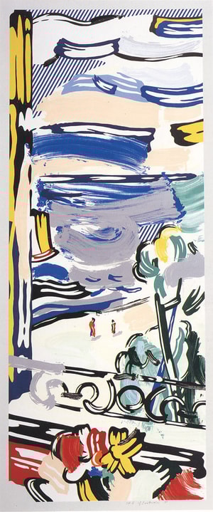 Roy Lichtenstein - View From The Window, from Landscapes Series, (C. 215)
