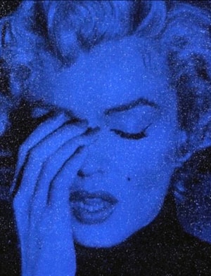 Russell Young - Marilyn Crying (California) Half Moon Blue