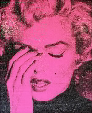 Russell Young - Marilyn Crying Diamond (Genesee Pink)