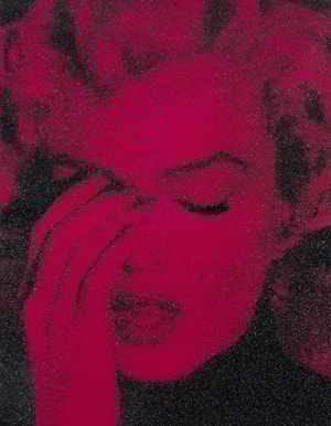 Russell Young - Marilyn Crying Hellfire Red