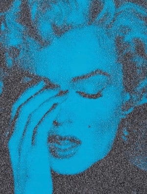 Russell Young - Marilyn Crying Mariposa Blue