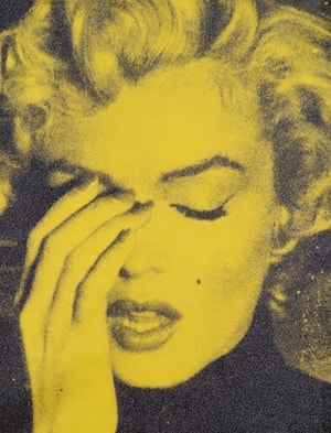 Russell Young - Marilyn Crying New York Yellow and Black