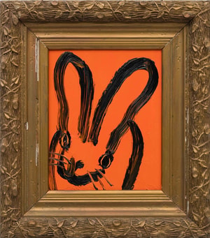 Hunt Slonem - Orange Bunny