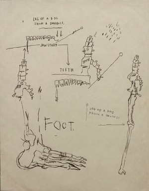 Jean-Michel Basquiat - Leg Of A Dog (Signed)