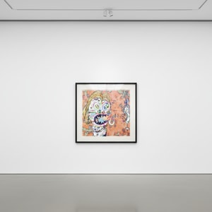 Takashi Murakami - An Homage to Francis Bacon (Study for Head of Isabel Rawsthorne, Moire)