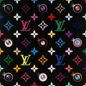 Takashi Murakami - Eye Love Superflat on Black