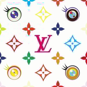 Takashi Murakami - Eye Love Superflat Pink Logo AP