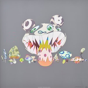 Takashi Murakami - Here Comes Media (grey)