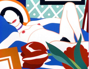 Tom Wesselmann - Monica With Tulips