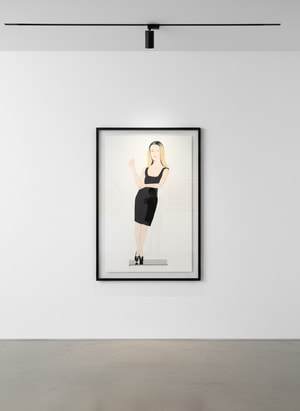 Alex Katz - Black Dress 6 (Yvonne)