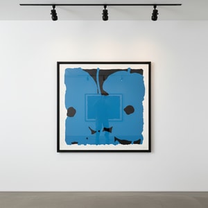 Donald Sultan - Blue Poppies, Aug 17