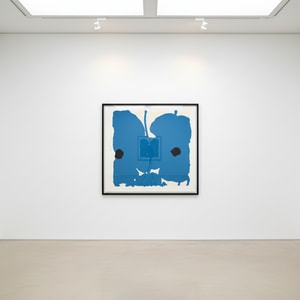 Donald Sultan - Blue Poppies, Sept 7