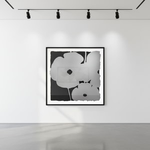 Donald Sultan - Silver Poppies, Aug 17