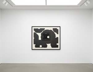 Donald Sultan - Six Poppies (black)