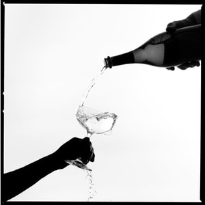 Tyler Shields - Champagne Silhouette