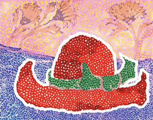 Yayoi Kusama - Hat Left Behind in the Field