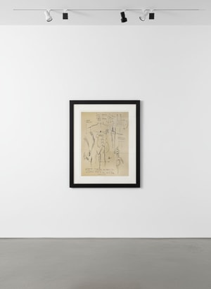 Jean-Michel Basquiat - Academic Study Of The Male Figure