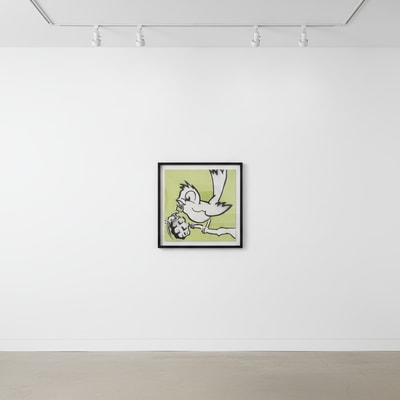 Banksy - Bird With Grenade, 2005