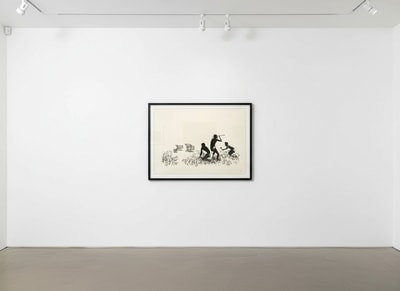 Banksy - Trolley Hunters (Black & White) (Unsigned), 2006