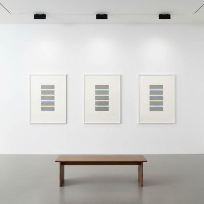 Bridget Riley - Intervals set of 3, 2021