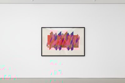 Bridget Riley - Red Red Blue, 2010