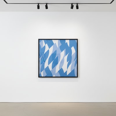 Bridget Riley - Two Blues, 2023