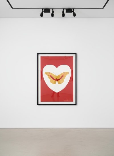 Damien Hirst - I Love You (White, Red, Cool Gold, Poppy Red), 2015