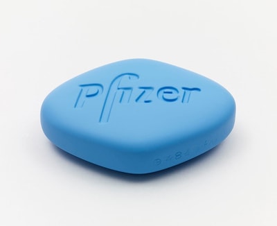 Damien Hirst - Pfizer 100mg (Baby Blue), 2014