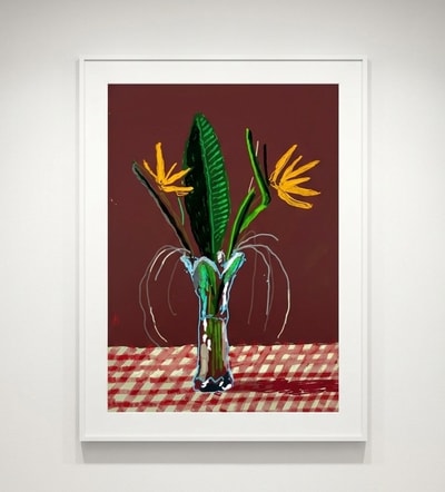 David Hockney - 26th March, Exotic Flowers, 2021