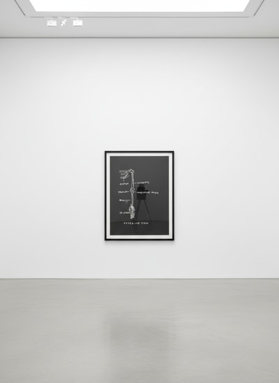 Jean-Michel Basquiat - Anterior View, from Anatomy, 1982