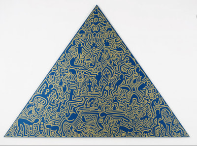 Keith Haring - Pyramid Blue, 1989