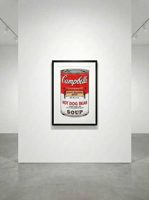Andy Warhol - Hot Dog Bean Soup F.S. II 59, 1969, Screen print