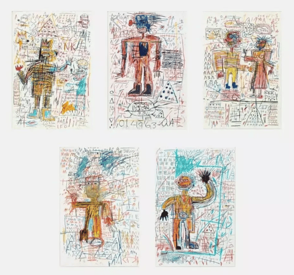 Jean-Michel Basquiat - The Figure Portfolio, 1982 - 2023, A series of five hand-pulled limited edition screen prints