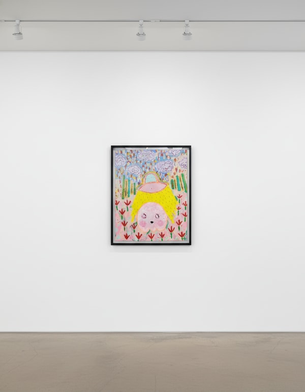 Adam Handler - Ghost Abduction after camp, 2023, Oil stick, acrylic and pencil on canvas