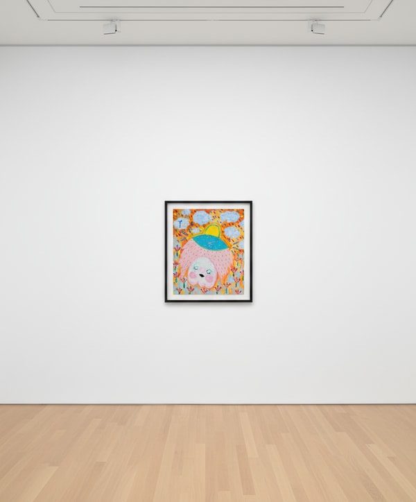 Adam Handler - Ghost Abduction at the town park, 2023, Oil stick, acrylic and pencil on canvas