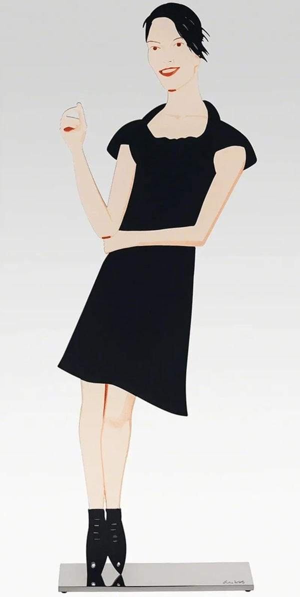 Alex Katz - Black Dress 2 (Carmen), 2018
