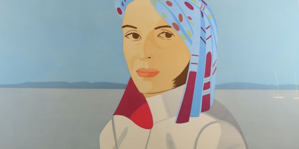 Alex Katz - Blue Hat, 2004, Aquatint in colours, on Somerset Velvet paper