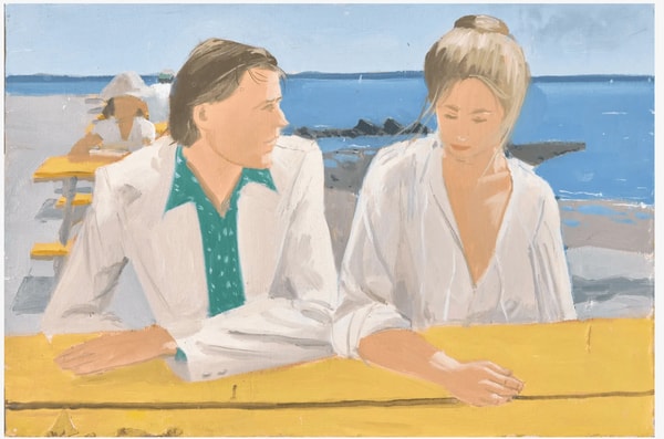 Alex Katz - Rackstraw and Pamela (Study), 1976