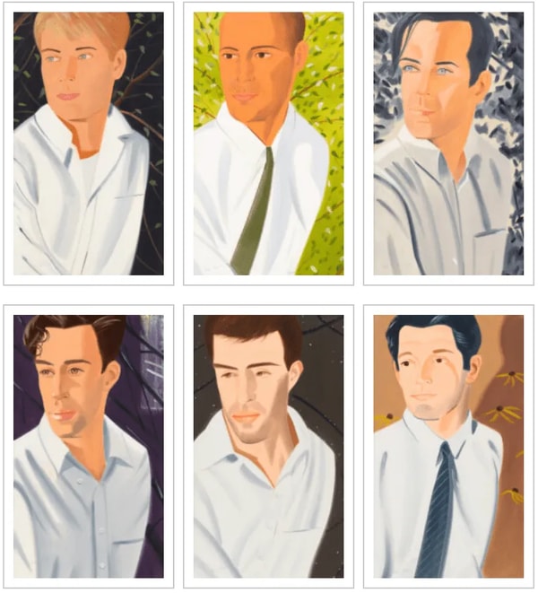 Alex Katz - White Shirts, 2021, Archival pigment ink on Innova Etching Cotton Rag 315 gsm fine art paper