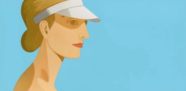 Alex Katz - White Visor, 2003