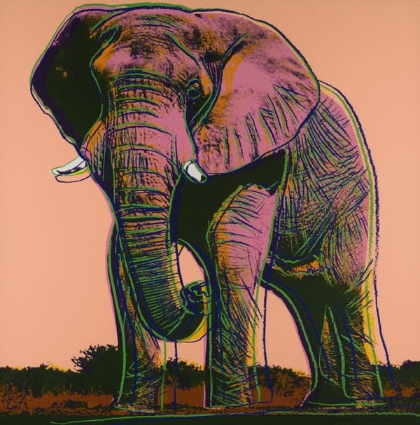 Andy Warhol - African Elephant F.S. II 293, 1983