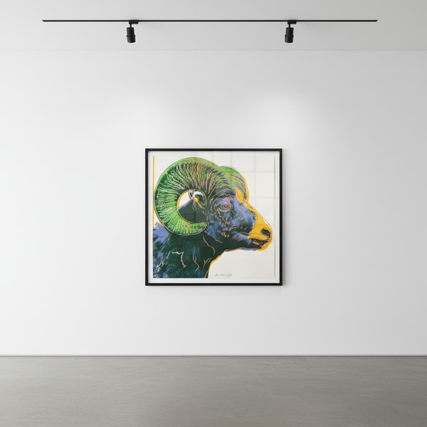 Andy Warhol - Bighorn Ram F.S. II 302, 1983, Screen print on Lenox Museum Board