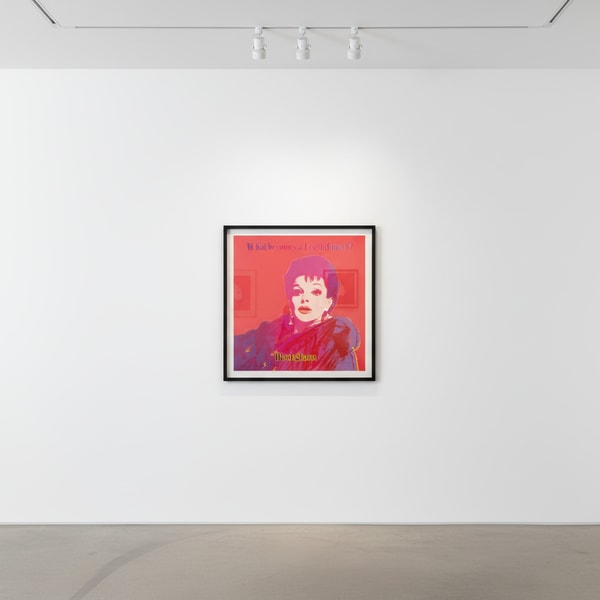 Andy Warhol - Blackglama Trial Proof 16/30 from Ads, 1985, Screen print on Lenox Museum Board