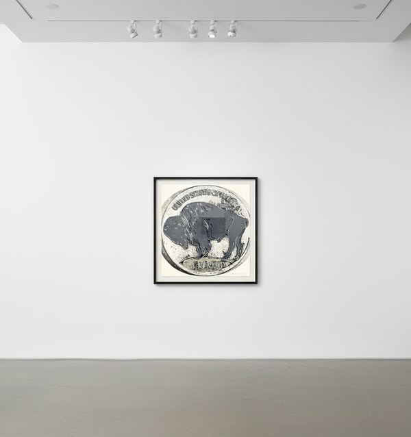 Andy Warhol - Buffalo Nickel F.S. II 374, from Cowboys and Indians, 1986, Screen print on Lenox Museum Board