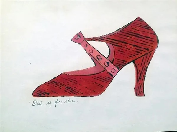 Andy Warhol - Dial M For Shoe F.S. IV 72B, from A La Recherche Du Shoe Perdu, ca . 1955, Offset lithograph