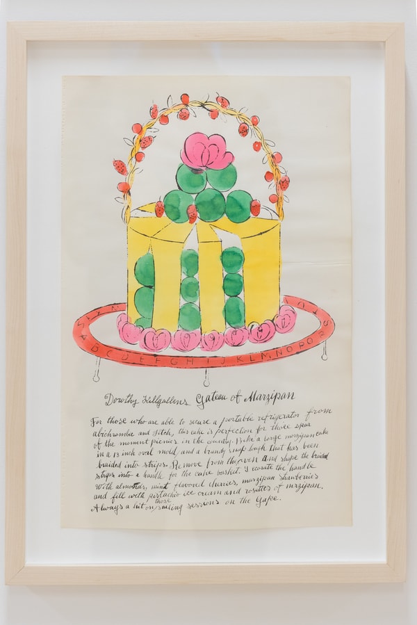 Andy Warhol - Dorothy Killgallens Gateau Of Marzipan F.S. IV 139A, from Wild Raspberries, 1959, Offset lithograph on paper...