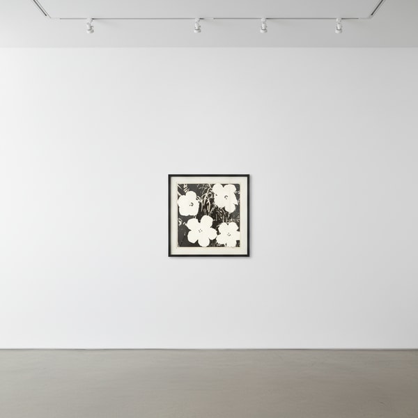 Andy Warhol - Flowers Black & White, 1964, Acrylic and silkscreen ink on canvas