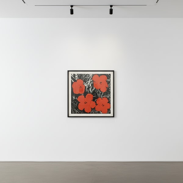 Andy Warhol - Flowers Red, 1964, Synthetic polymer and silkscreen ink on canvas